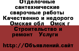 Отделочные, сантехнические, сварочные работы. Качественно и недорого! - Омская обл., Омск г. Строительство и ремонт » Услуги   